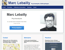 Tablet Screenshot of marclebailly.com